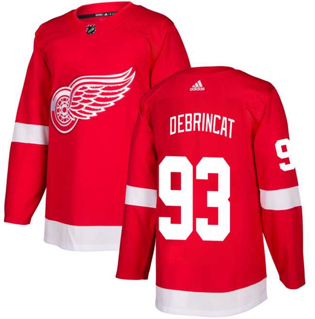 Men%27s Detroit Red Wings #93 Alex DeBrincat Red Stitched Jersey->detroit red wings->NHL Jersey